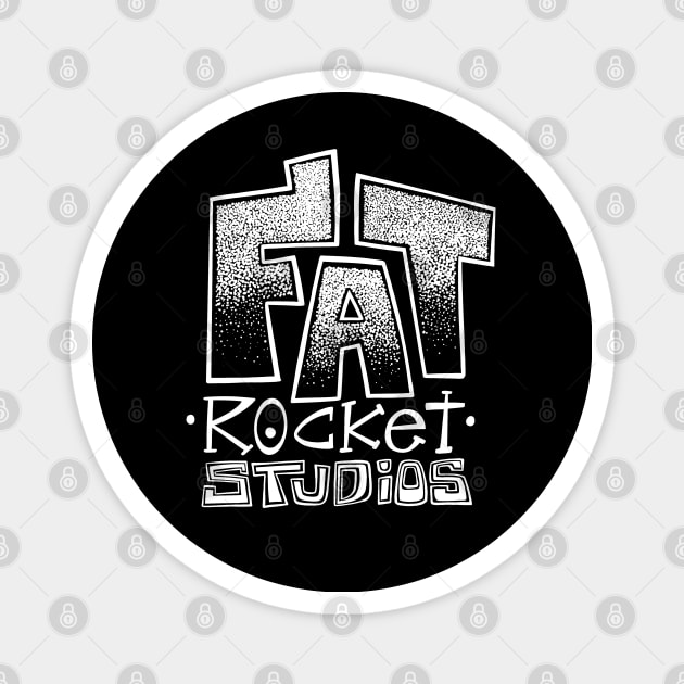 Fat Rocket Studios Logo - White Magnet by FatRocketStudios